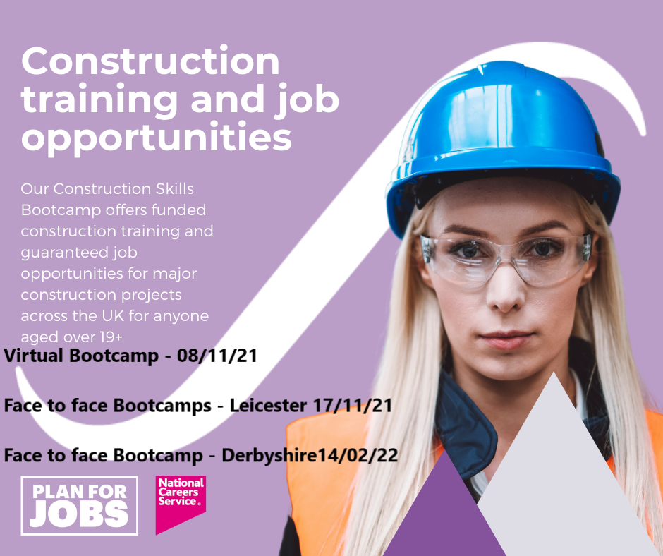 Poster for the Construction Skills Bootcamp